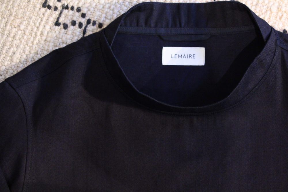 LEMAIRE  STAND COLLAR TEE-SHIRT