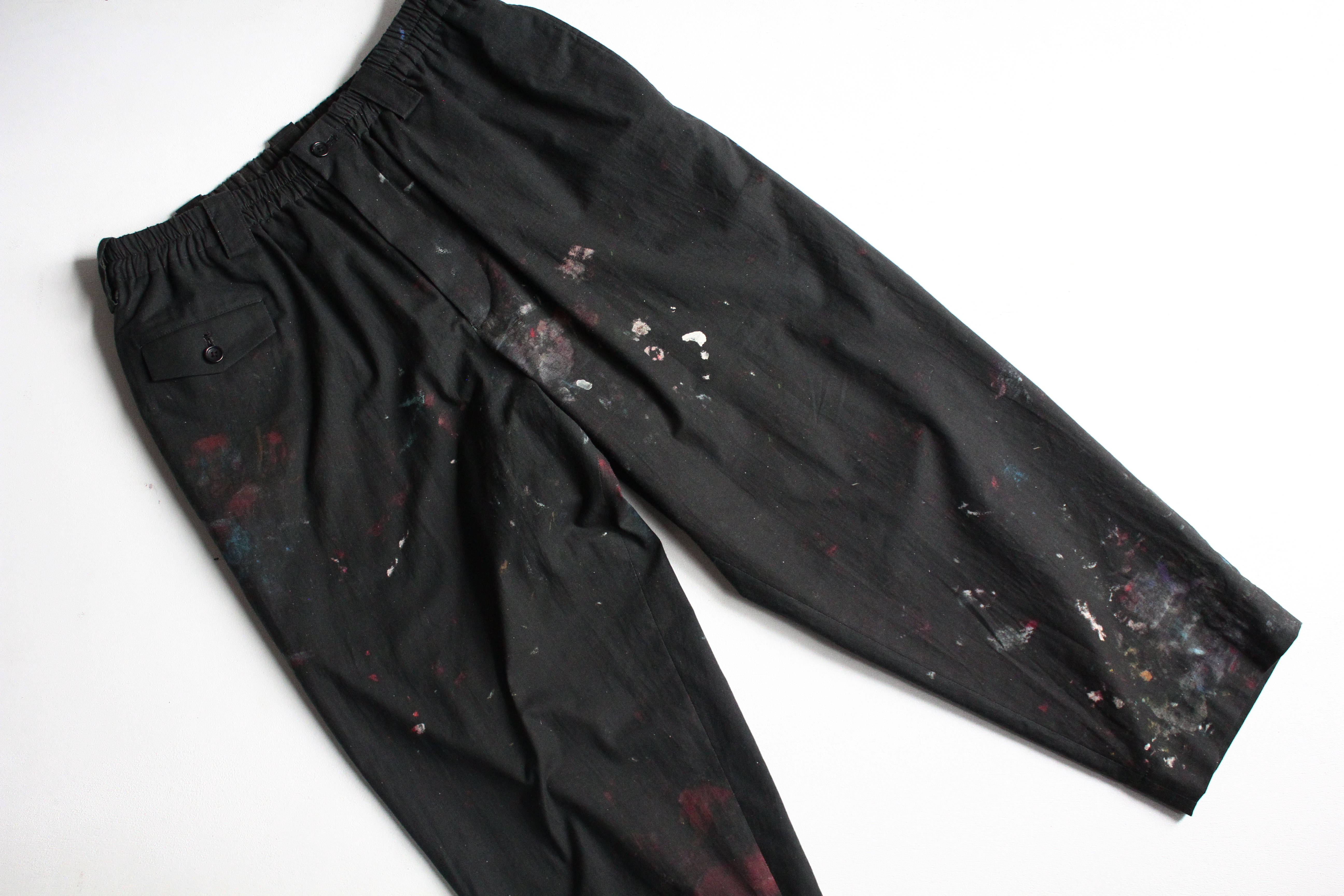 YOHJI YAMAMOTO Flap Paint Pants | HUES 福岡セレクトショップ