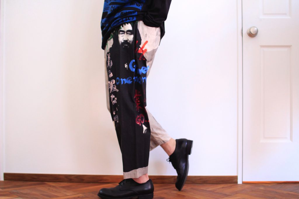 YOHJI YAMAMOTO Portrait Print Pants