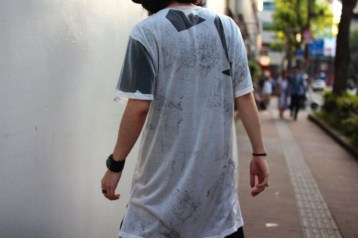 Ground Y × GHOST IN THE SHELL/攻殻機動隊 Opal Finish T-shirt
