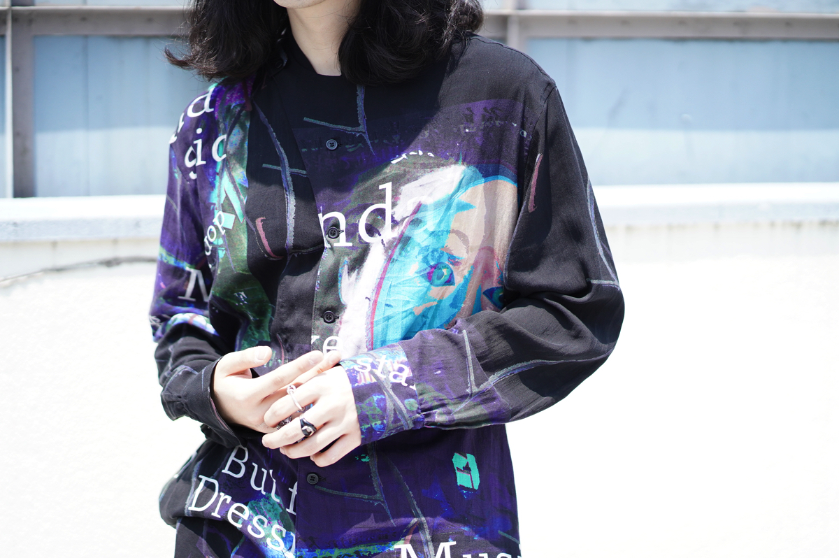 YOHJI YAMAMOTO【BLACK Scandal】Deformation Collar Shirt | HUES 福岡セレクトショップ