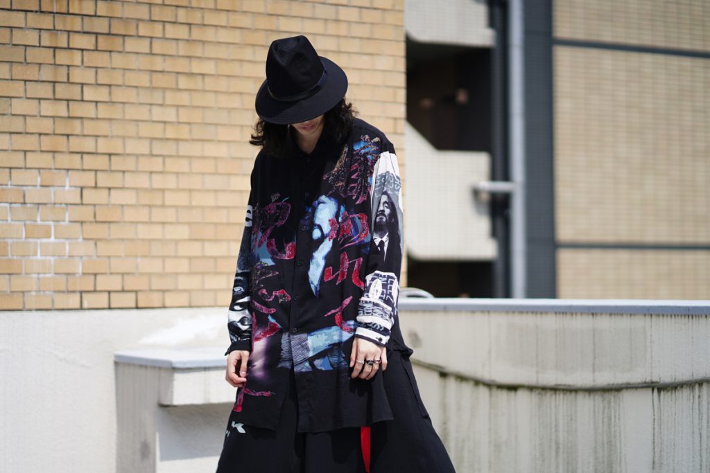 YOHJI YAMAMOTO【BLACK Scandal】Asymmetry Collar Shirt