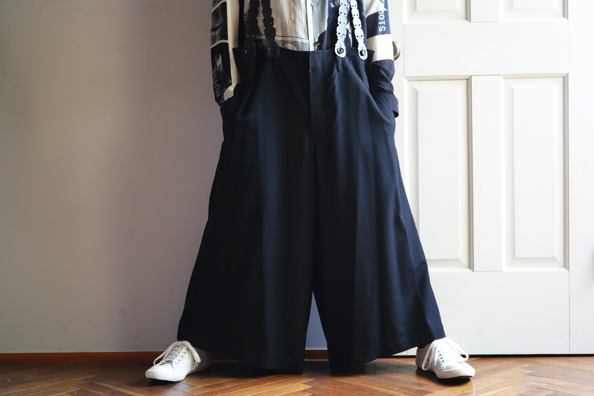 YOHJI YAMAMOTO Suspenders Pants | HUES 福岡セレクトショップ