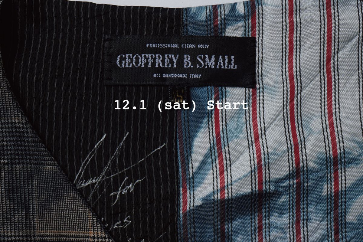 Geoffrey B.Small  2018-19A/W collection 12.1 store release!!