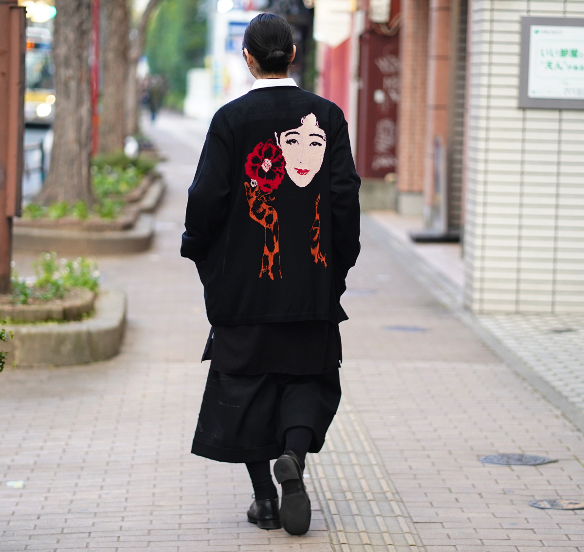 YOHJI YAMAMOTO Woman Leopard Jacquard Knit | HUES 福岡セレクトショップ