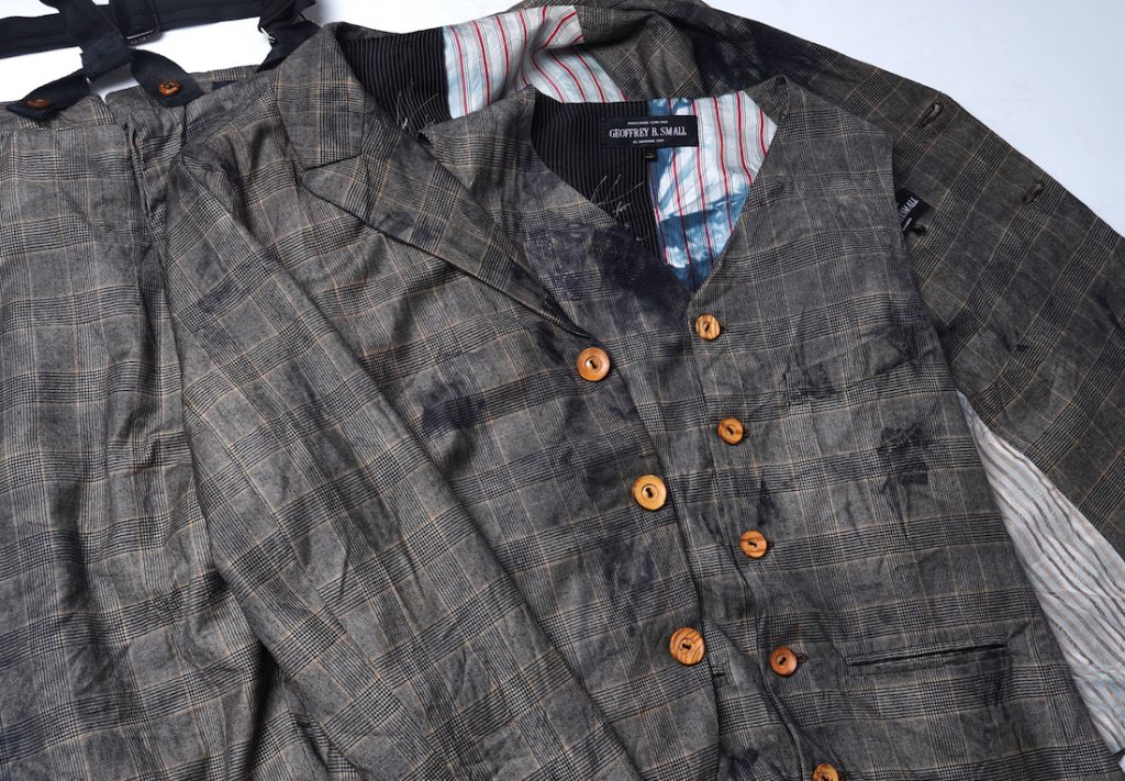 Geoffrey B.Small  hand dyed F.lli Piacenza Super 150’s 1910’s jacket&vest&trouser