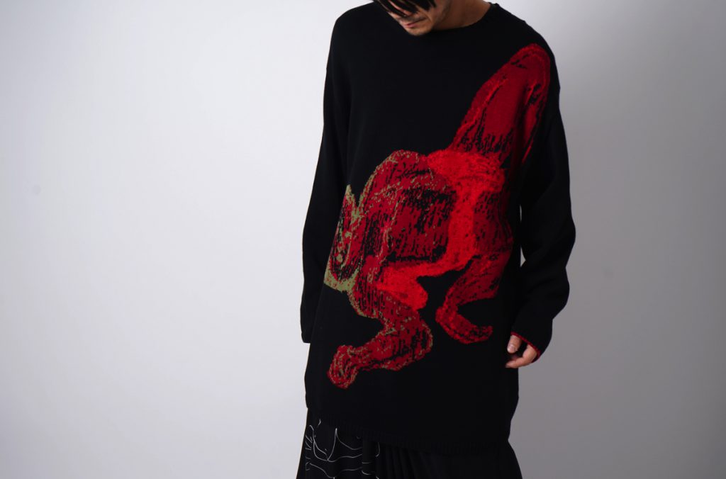 YOHJI YAMAMOTO ASAKURA Jacquard Knit