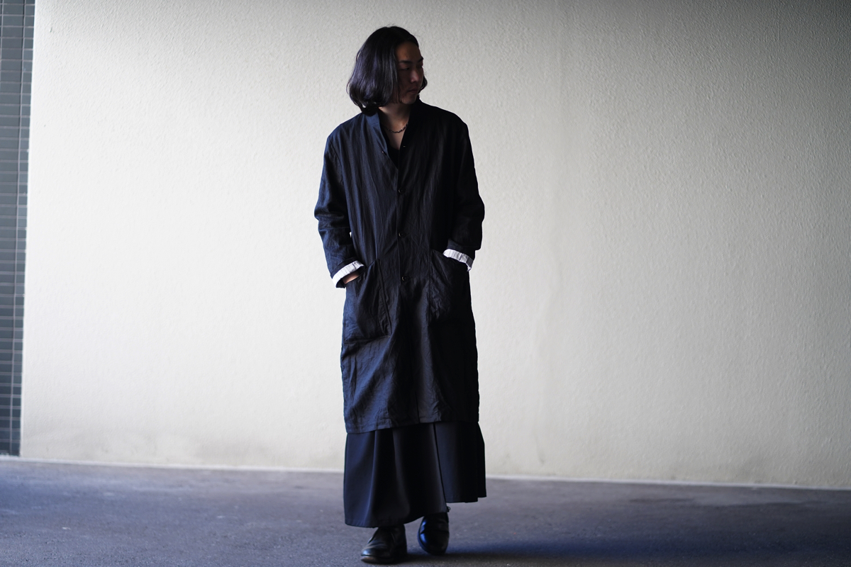 ARAKI YUU 19S/S Linen Atelier Coat | HUES 福岡セレクトショップ