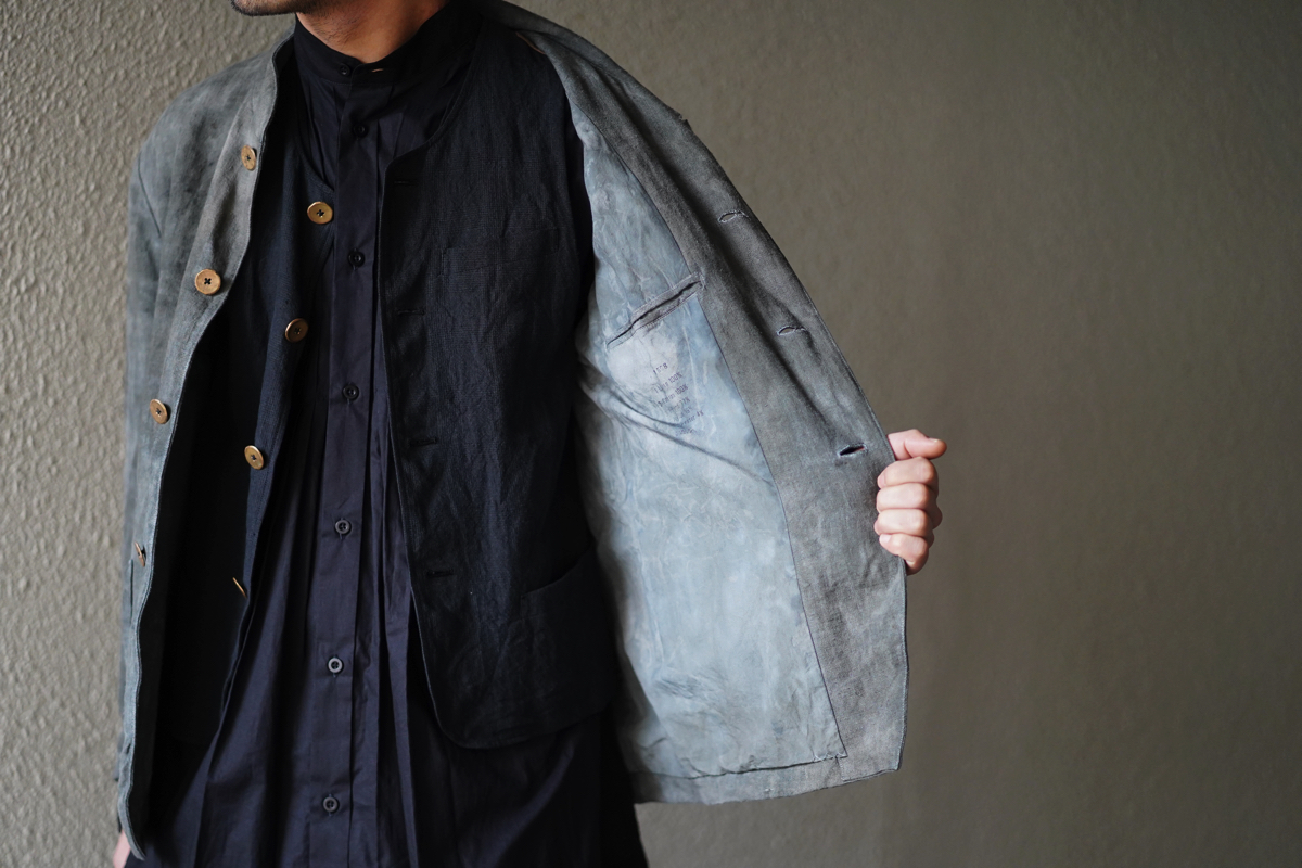ARAKI YUU 19S/S 4B Jerkin Jacket | HUES 福岡セレクトショップ
