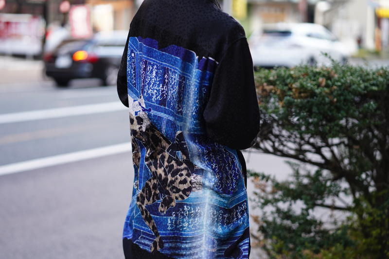 YOHJI YAMAMOTO 19SS Leopard Ukiyoe Silk Shirt | HUES 福岡セレクト ...