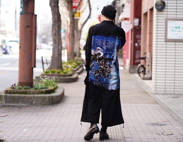 YOHJI YAMAMOTO 19SS Leopard Ukiyoe Silk Shirt | HUES 福岡セレクト 