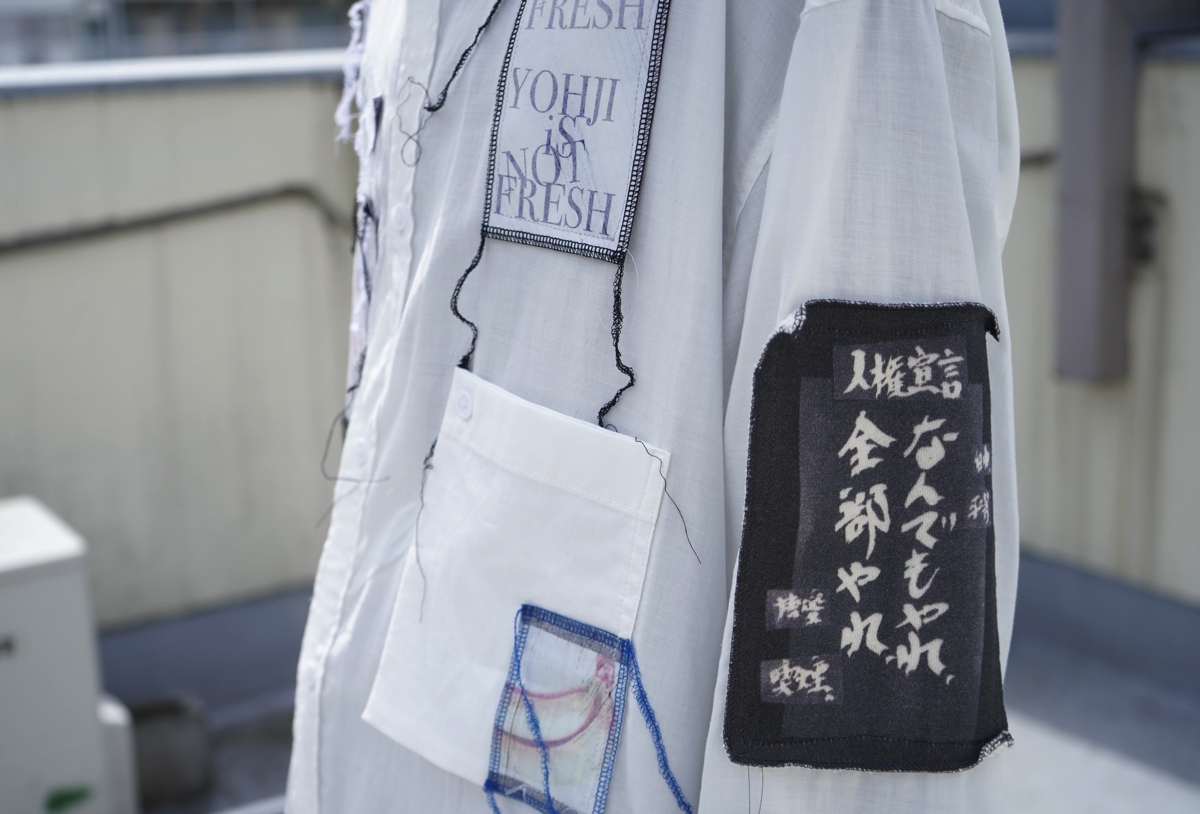 YOHJI YAMAMOTO 19S/S Patchwork Shirt | HUES 福岡セレクトショップ