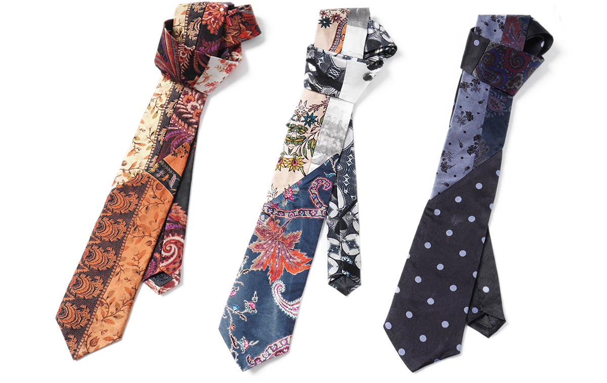 Geoffrey B.Small 3type classic style patchwork tie | HUES 福岡