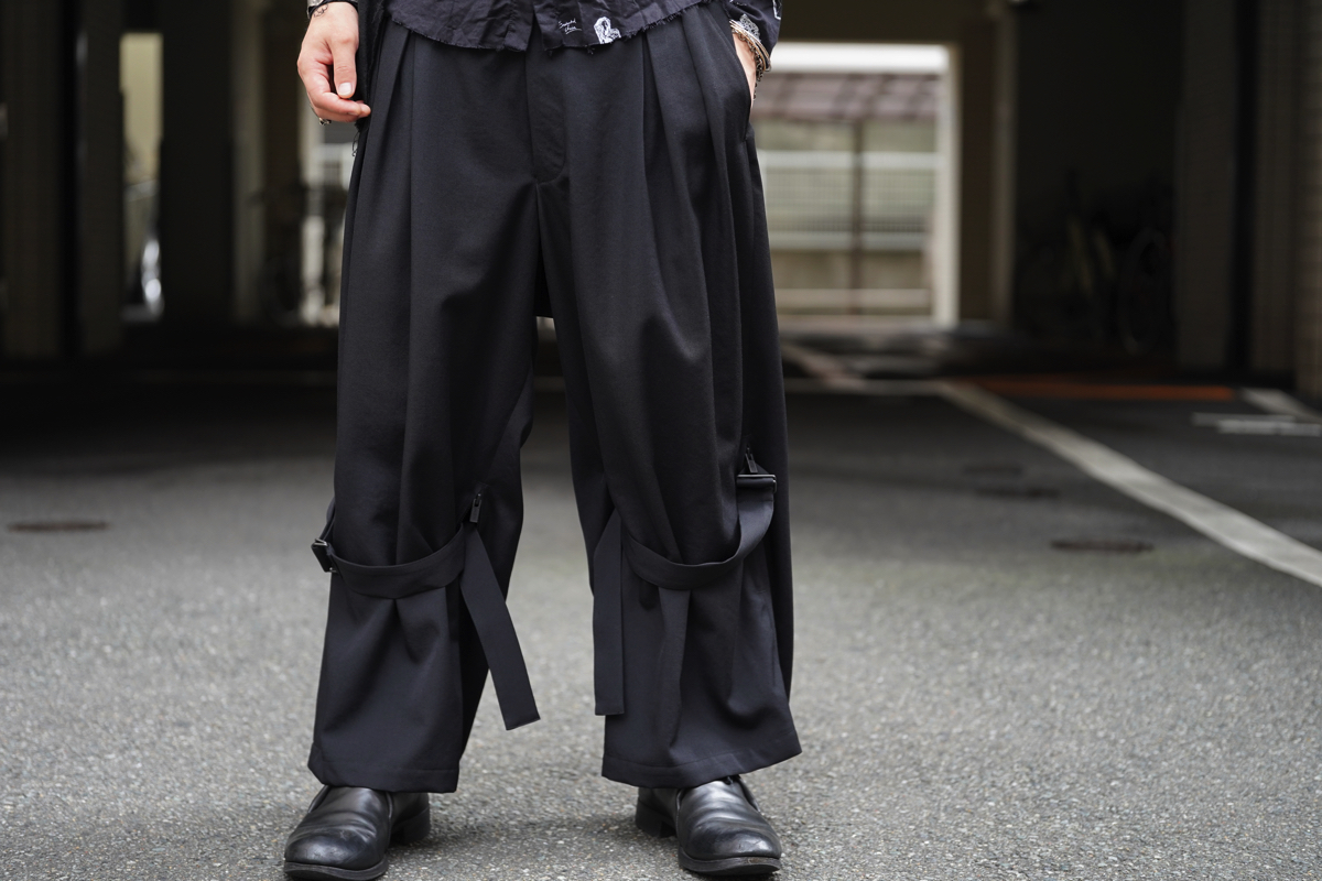 Yohji Yamamoto(ヨウジヤマモト)20ss ワイドスラックス メンズ パンツ