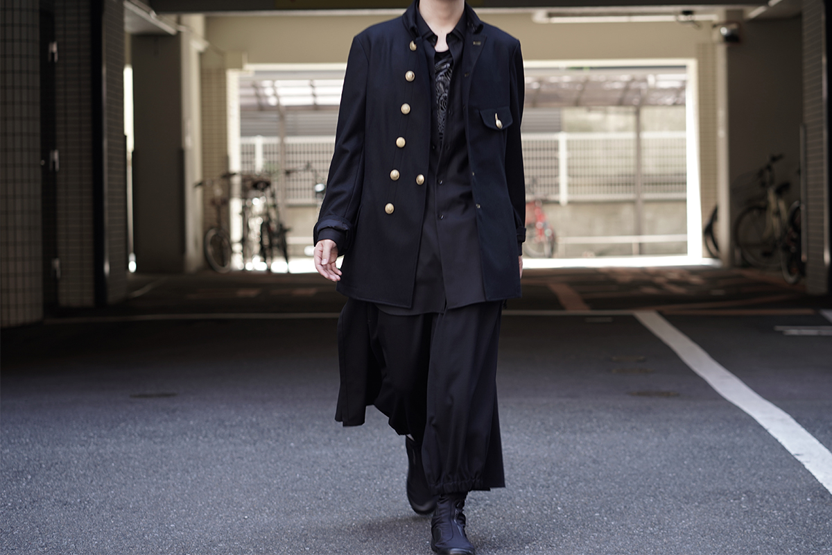 Yohji Yamamoto ダブルボタンジャケットファッション