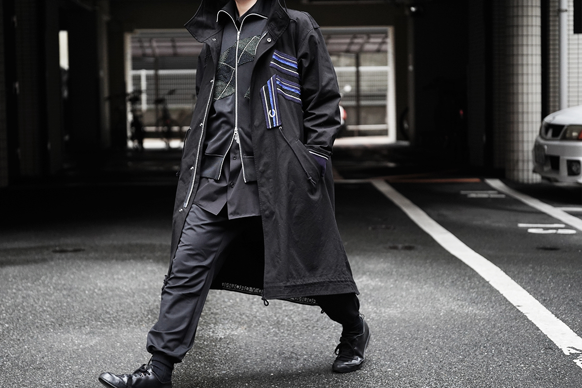 Ground Y × FRED PERRY  Fish Tail Parka