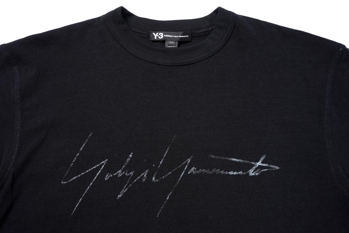 Y-3 20SS  M DISTRESSED SIGNATURE SS TEE
