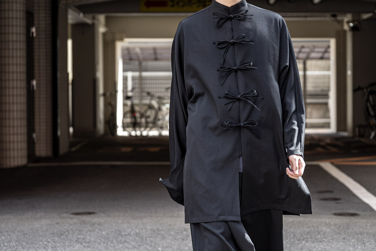 B YOHJI YAMAMOTO Dolman Sleeve China Shirt | HUES 福岡セレクトショップ