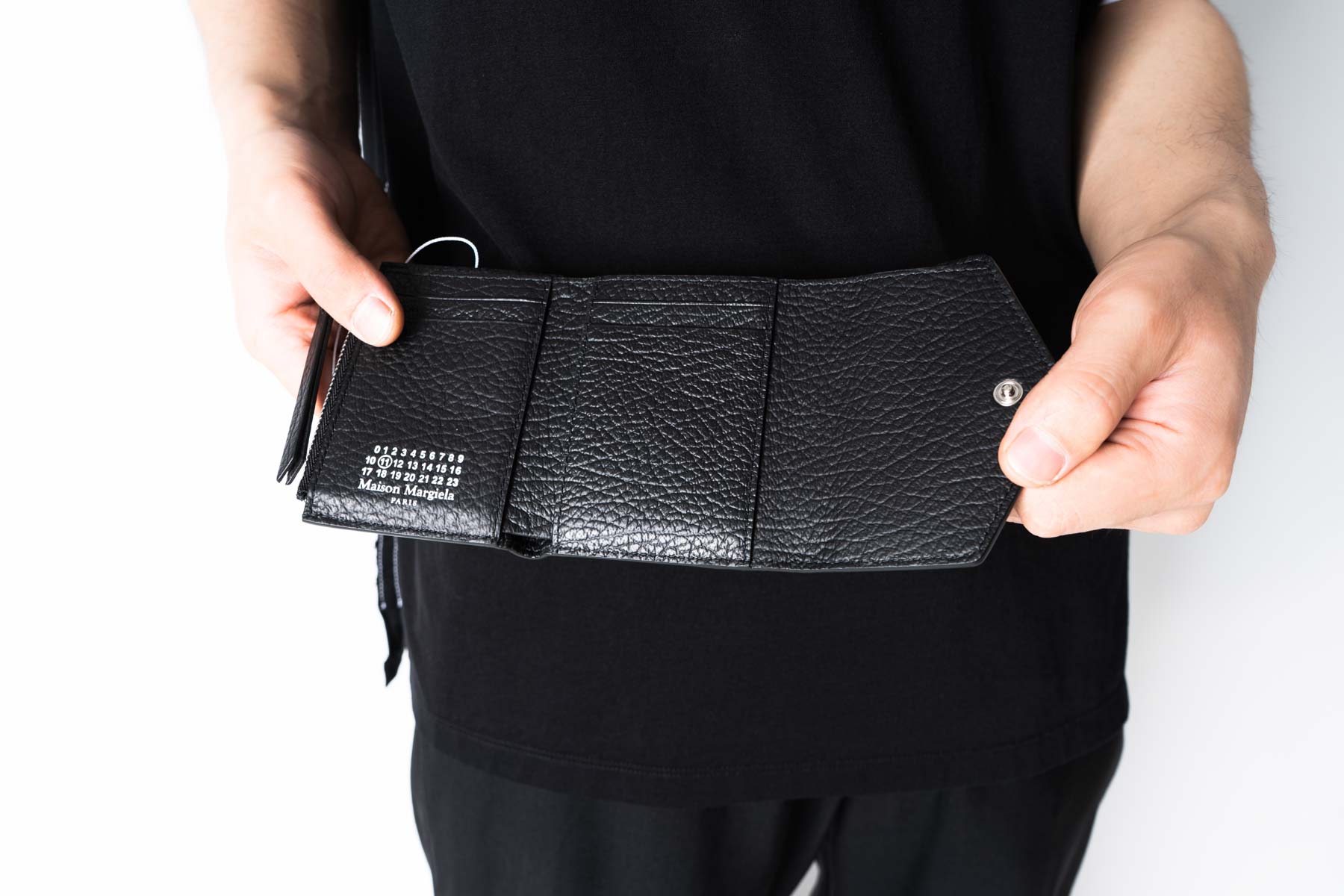 Maison Margiela Tri-Fold Leather Wallet & Bi-Fold Zip Wallet ...