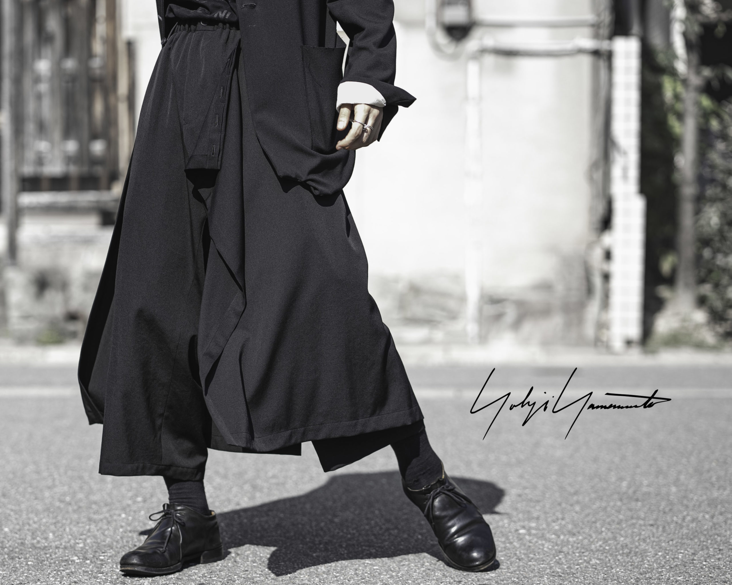 【新品】yohji yamamoto■ヨウジヤマモト 巻きスカート 黒