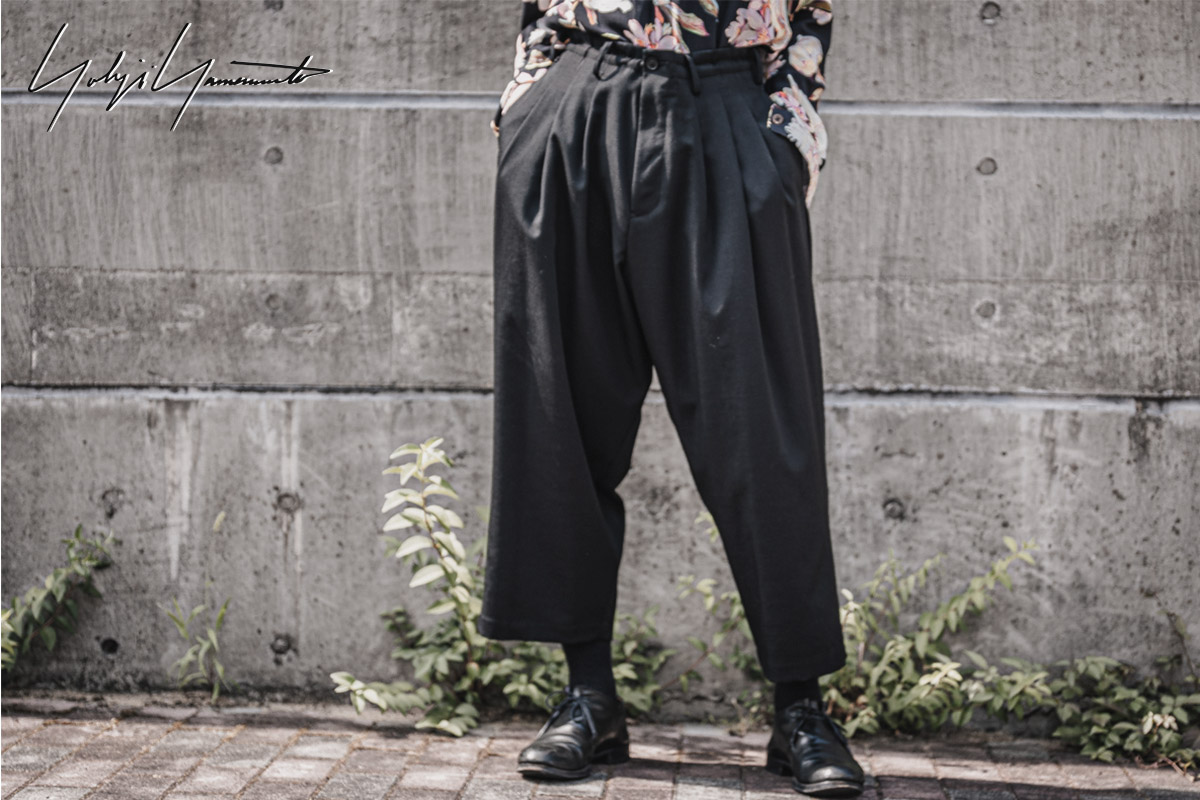 Yohji Yamamoto(ヨウジヤマモト)20ss ワイドスラックス メンズ パンツ