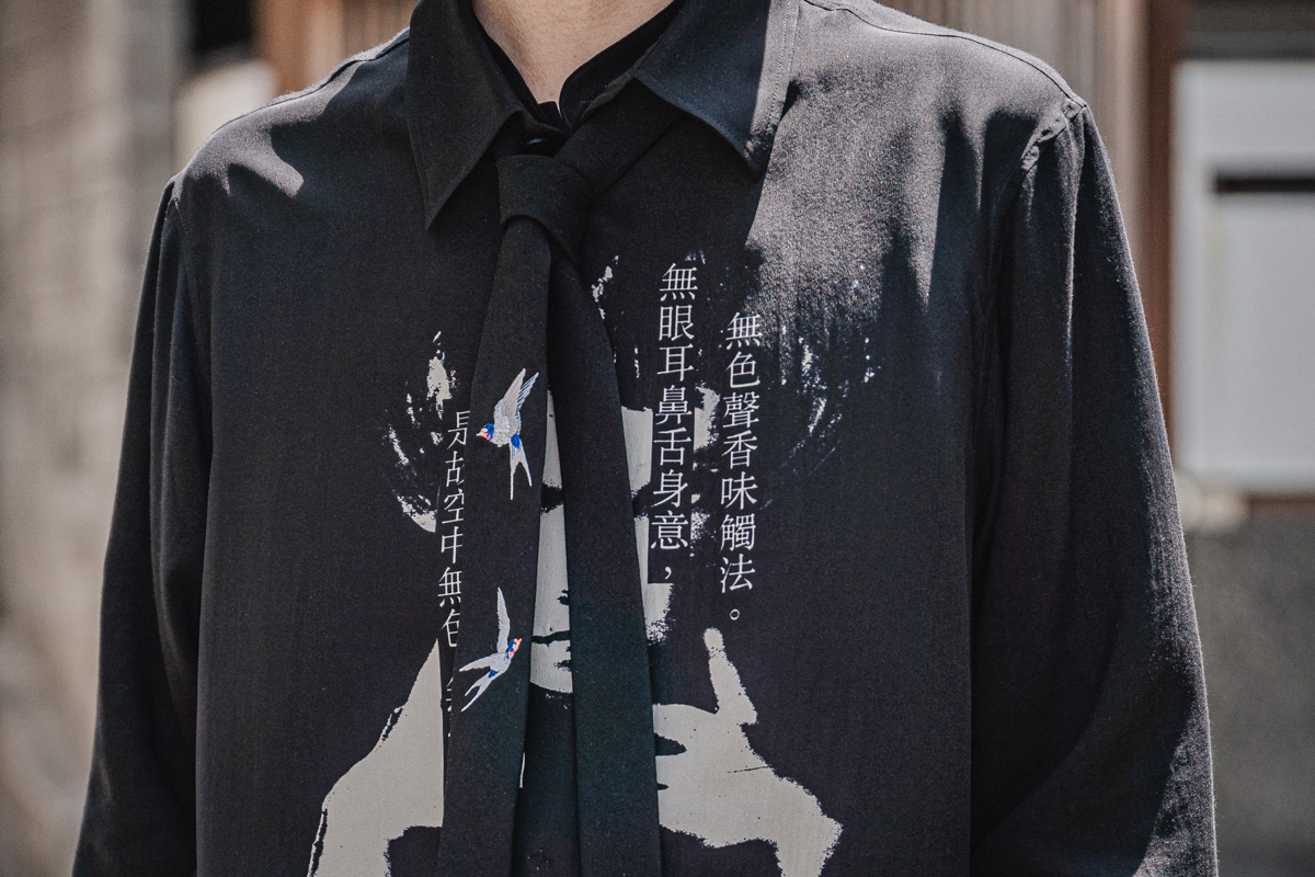 売り切り御免！】 YOHJI YAMAMOTO / 21AW / 燕刺繍ネクタイ | umma.hu