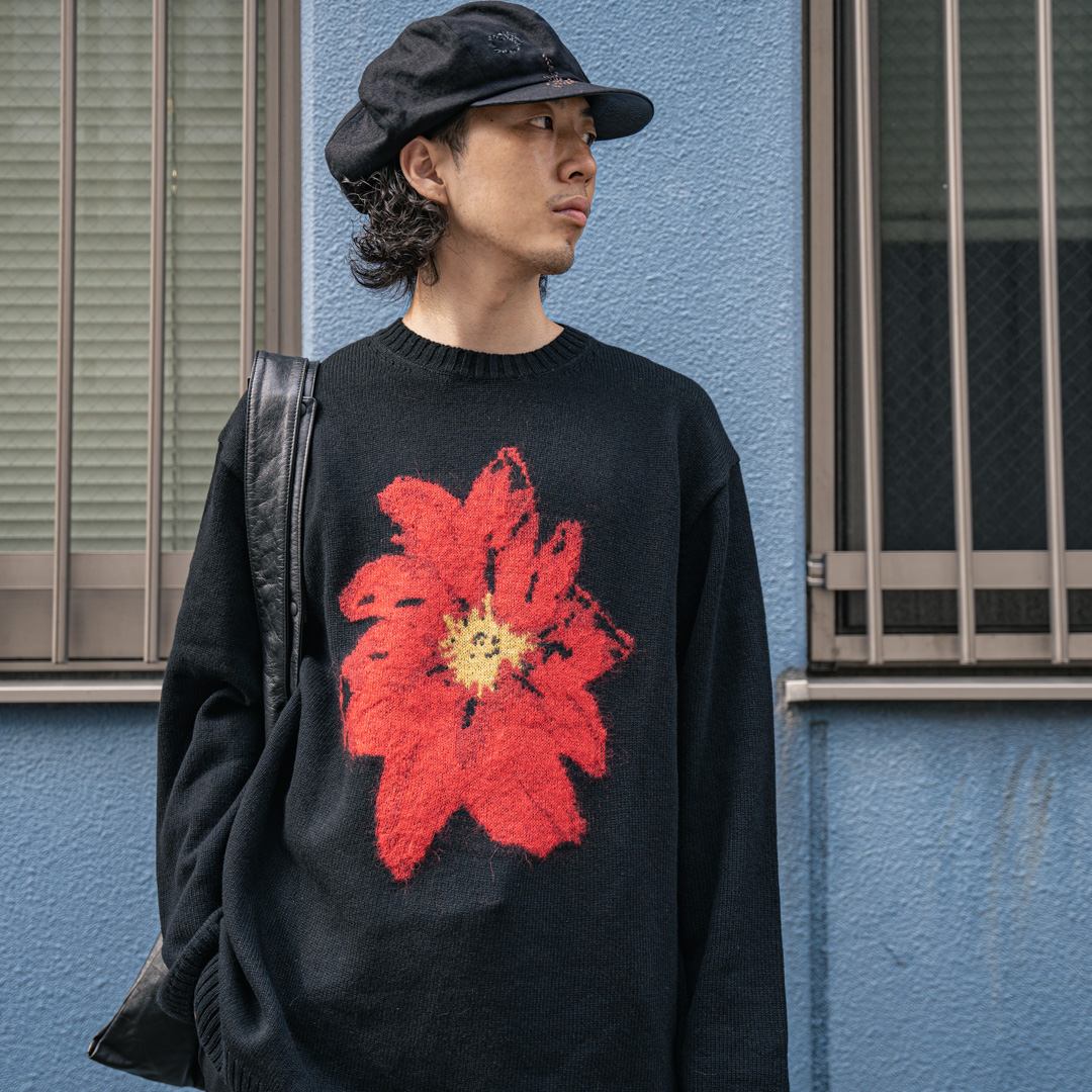 人気特価 Yohji Yamamoto 21AW 花柄ニット タグ付き - ニット/セーター 