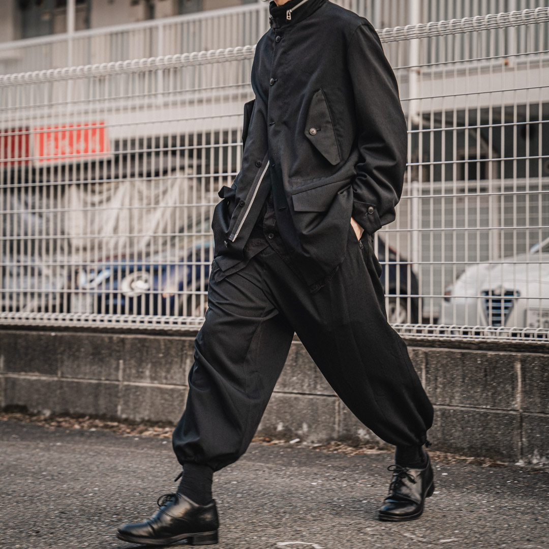 B Yohji Yamamoto クロップドパンツ 2(S位) 黒