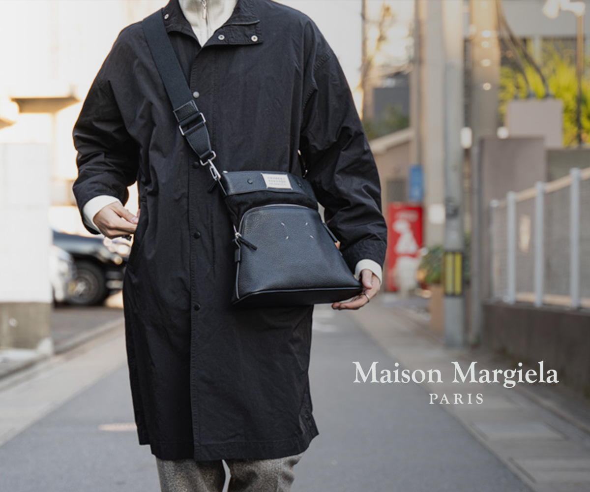 織り柄チェック 新品 Maison Margiela 5AC バッグ スモール マルジェラ