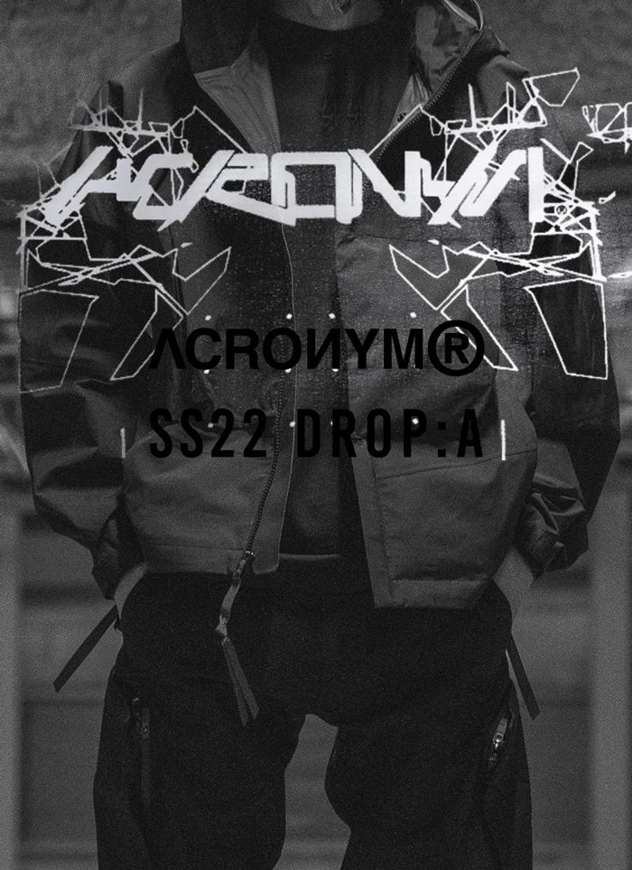ACRONYM®-アクロニウム- 22SS Drop-A ‪4月1日発売開始
