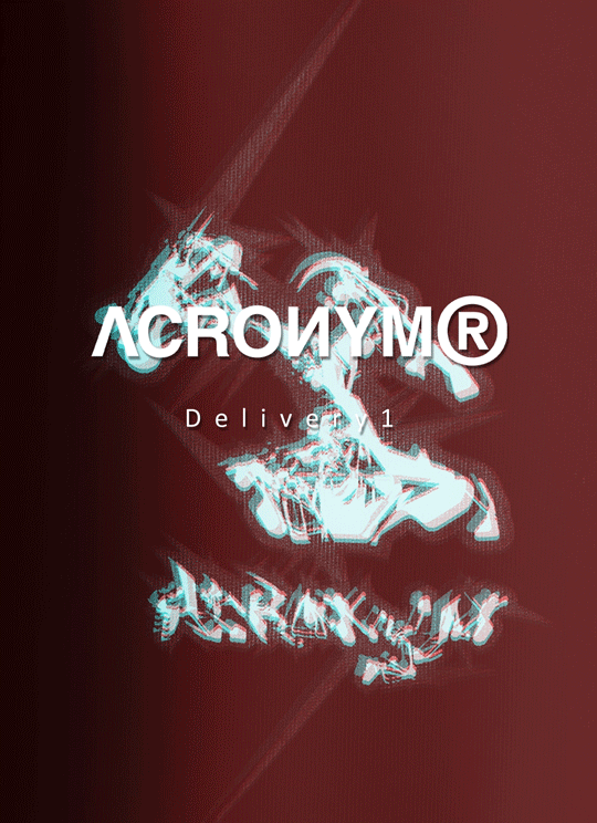 ACRONYM®-アクロニウム- 22FW Delivery1 10月28日発売開始