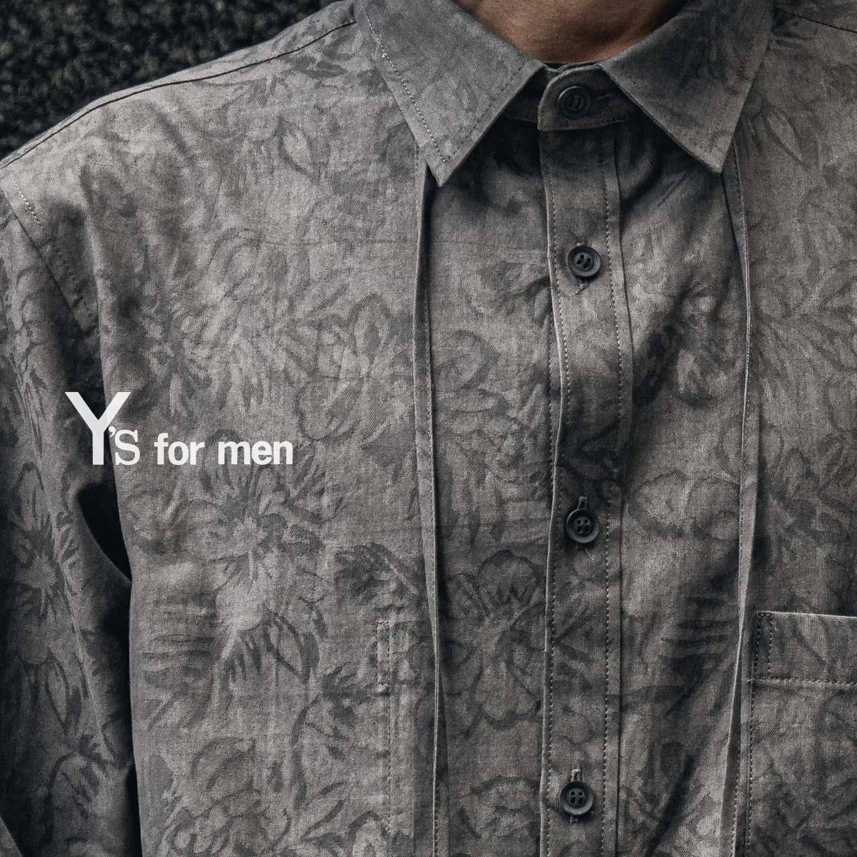 Y's for men 23AW 花柄ジャガードシャツ | HUES 福岡セレクトショップ