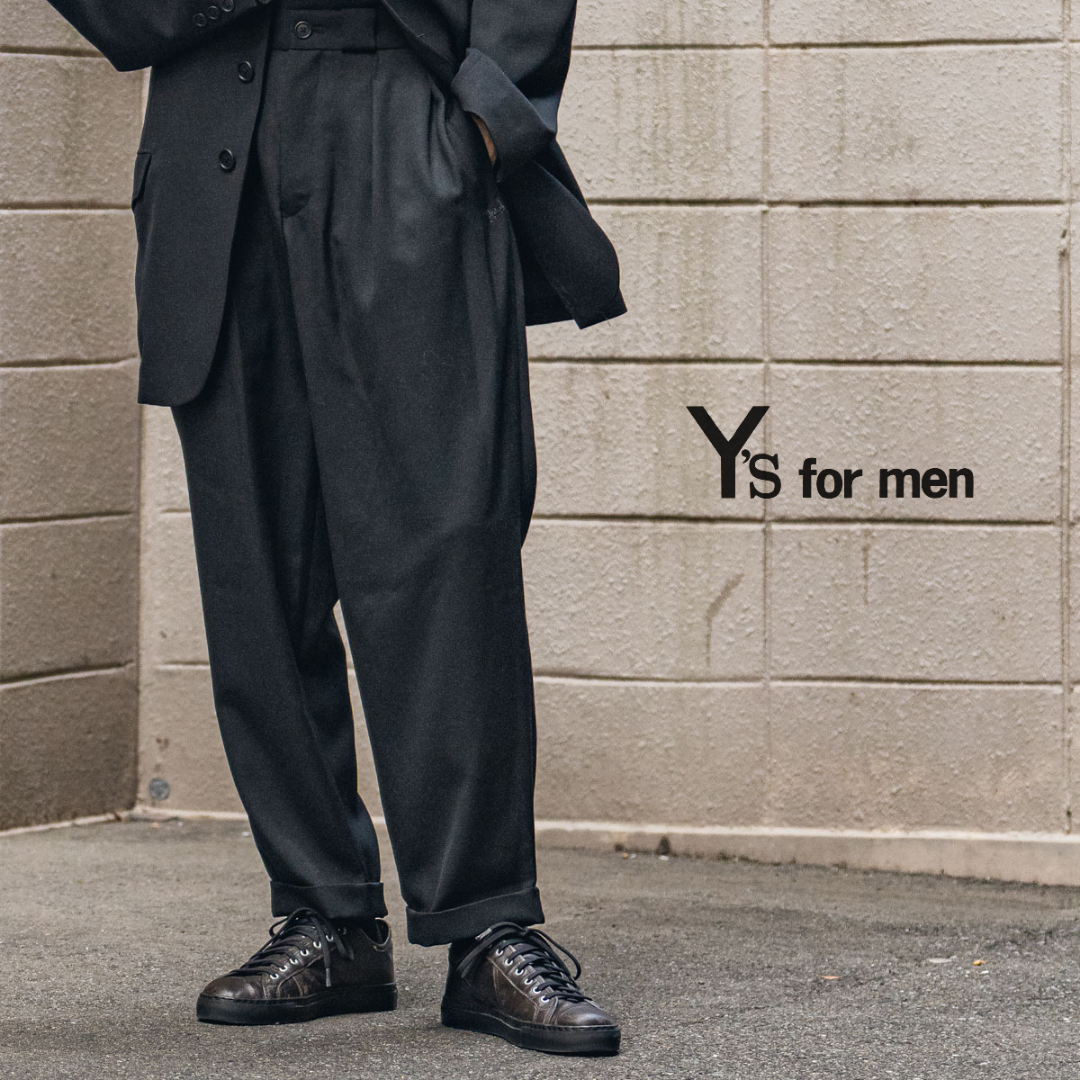 Y's for men 23AW サイドタブギャバジンパンツ | HUES 福岡セレクト 