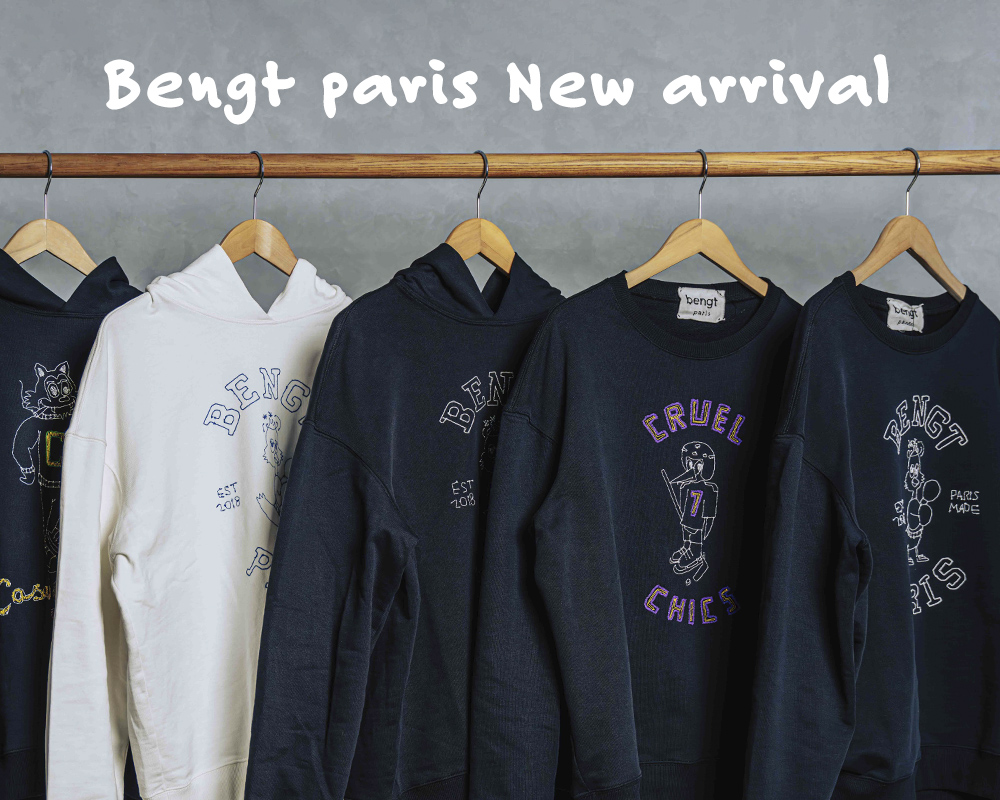 ベンクト パリの刺繍 パーカー&スウェット 発売開始