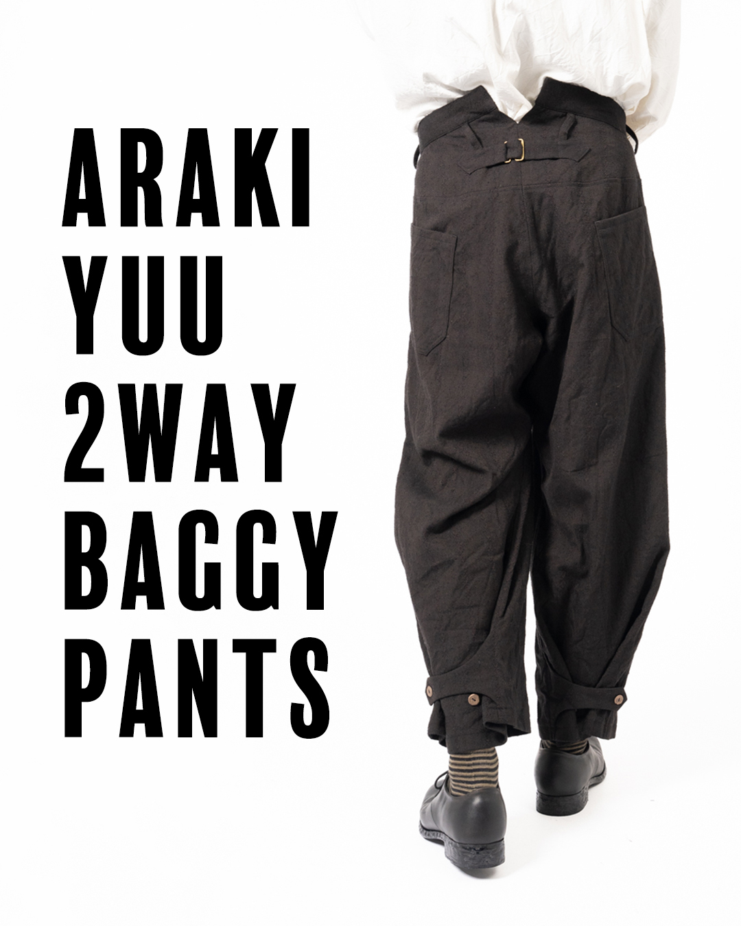ARAKI YUU バギーパンツ | HUES 福岡セレクトショップ