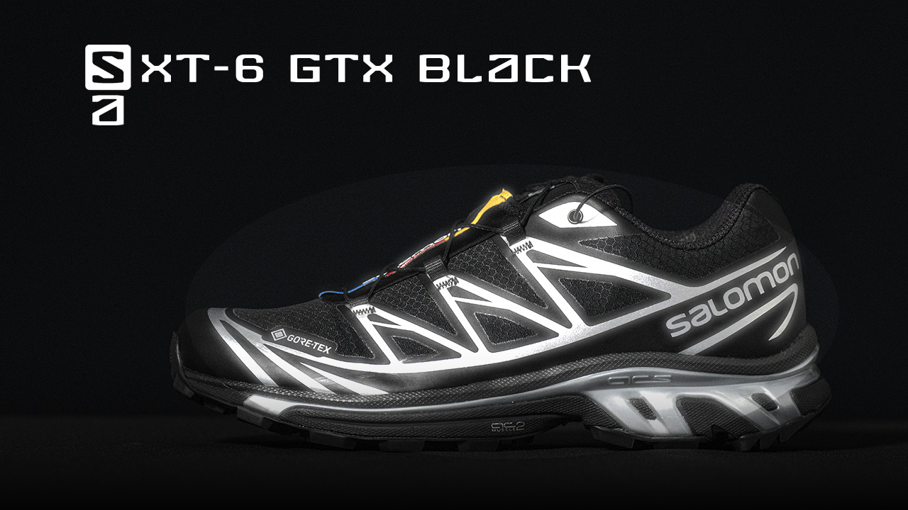 SALOMON XT-6 GTX 新色ブラック発売開始
