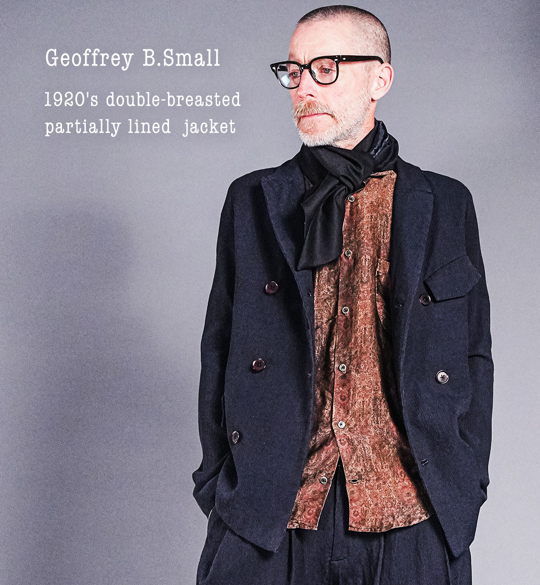 ジェフリー B.スモール ダブルジャケット 1920年代スタイル